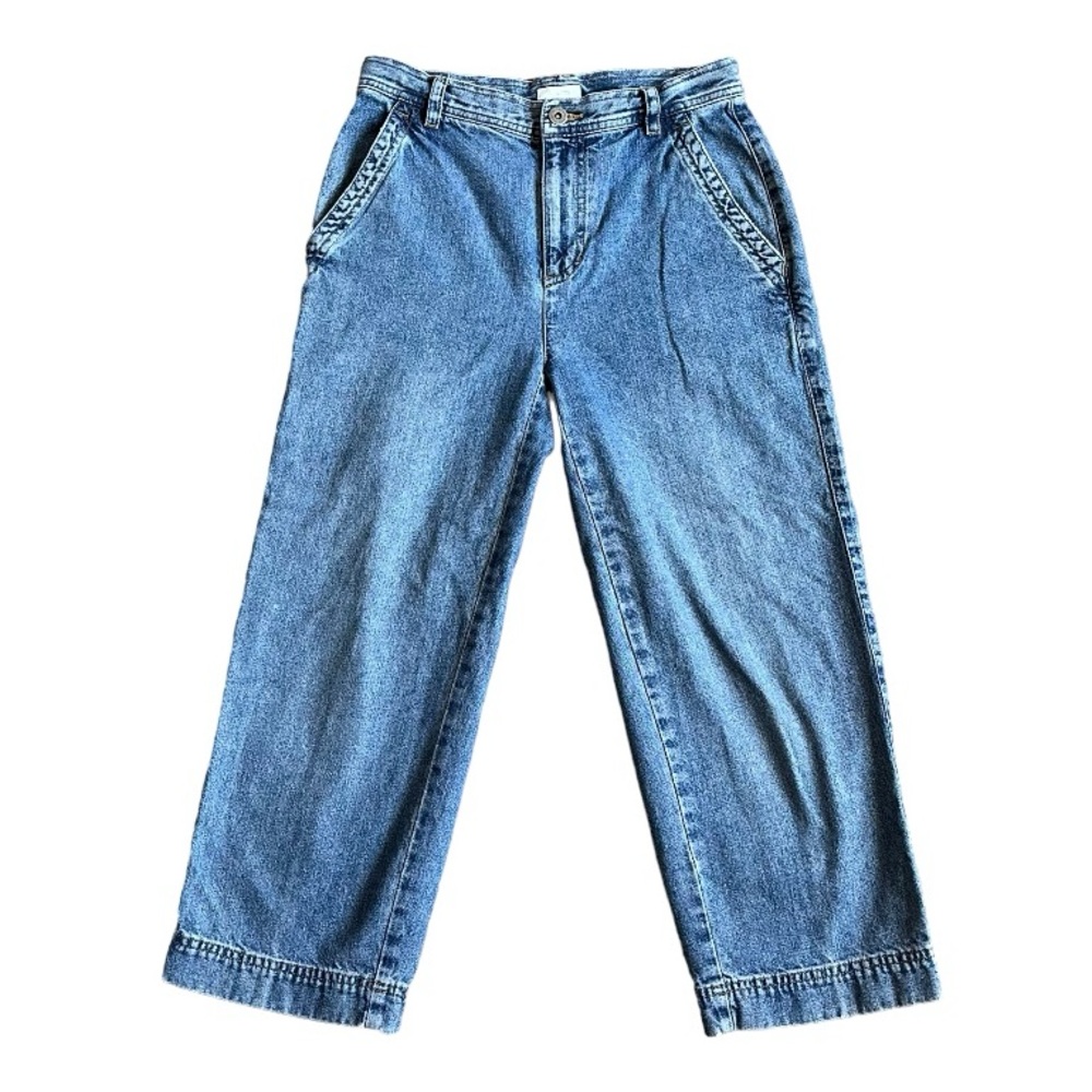 Vintage 90s Liz Claiborne Jean Capris Petite Jeans Size 6P Denim Spring